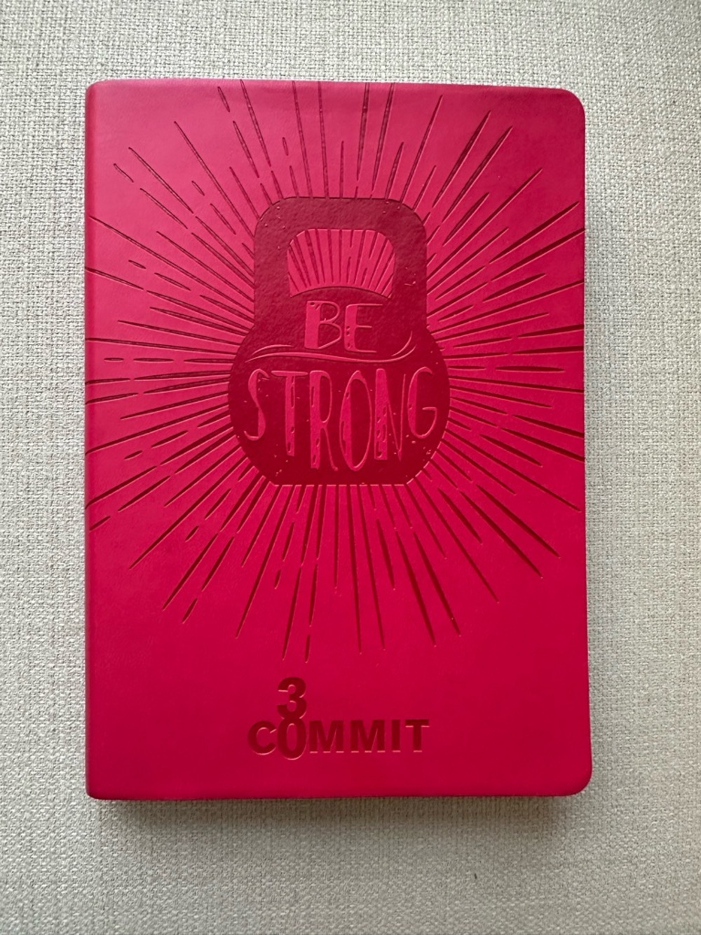 NWT Commit30 Fitness Journal in Red